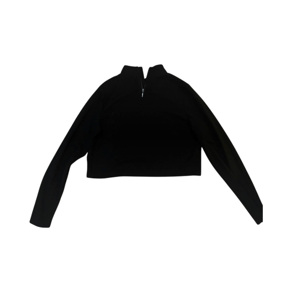 Black half-zip sweatshirt