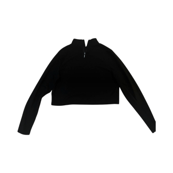 Black half-zip sweatshirt