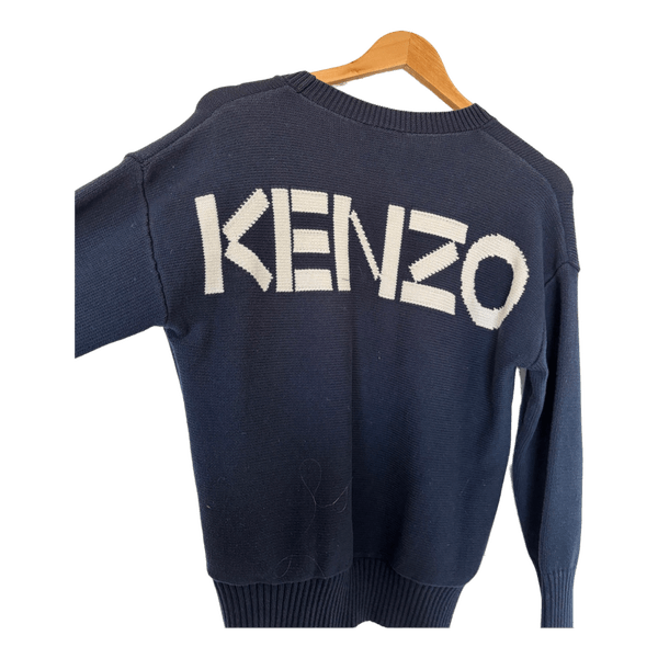 Mørkeblå Kenzo striktrøje