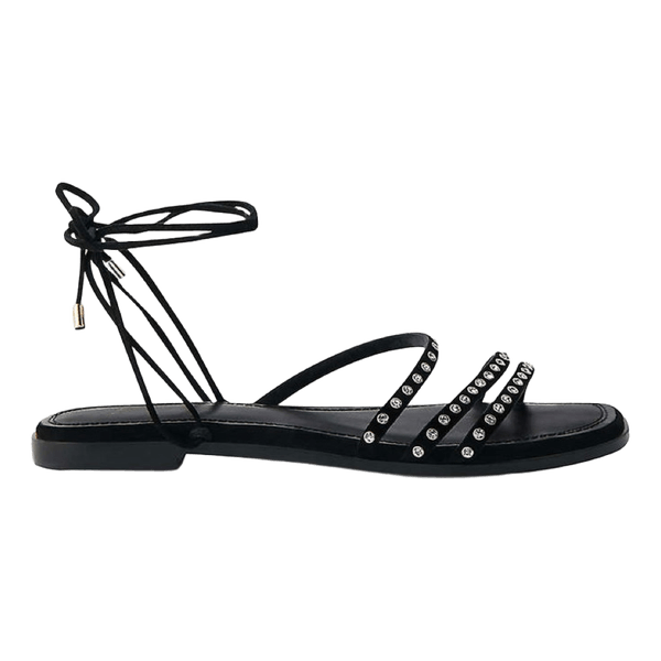 Maje black rhinestone sandals