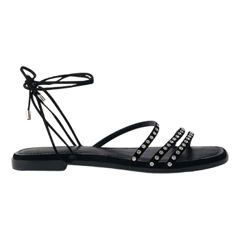 Maje black rhinestone sandals