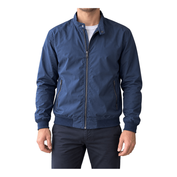 Scandinavian Edition blue bomber jacket