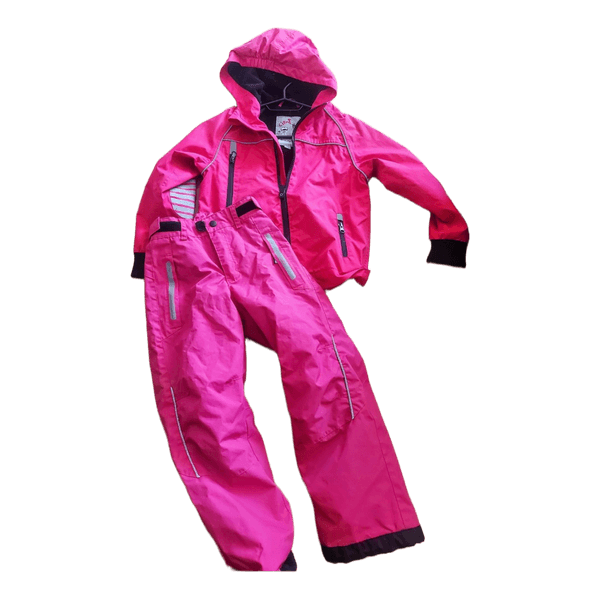 Pink ski set