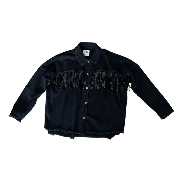 Zara black denim jacket