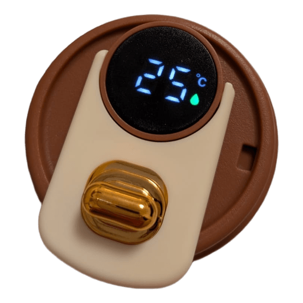 White smart thermal tumbler