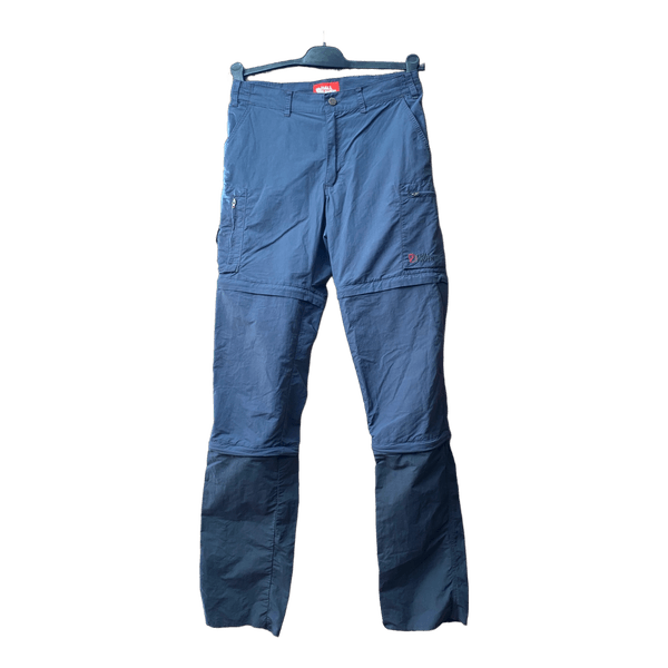 Fjällräven blue convertible cargo Bermude trousers