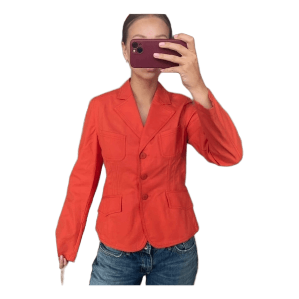 Orange vintage blazer
