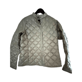 Beige Uniqlo kevyttoppatakki