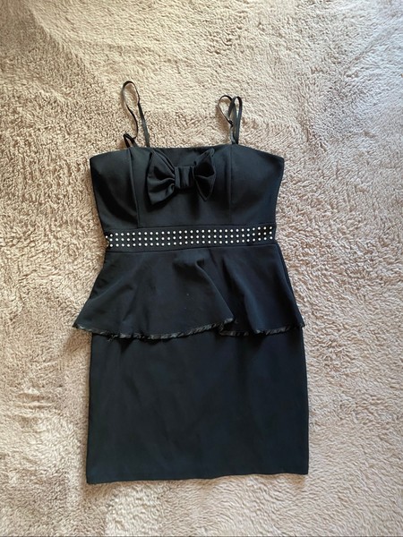 Black mini dress