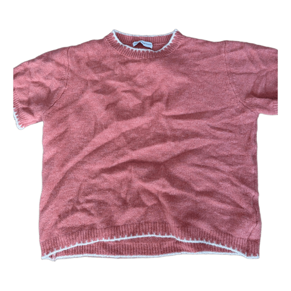 Koral strikket bluse