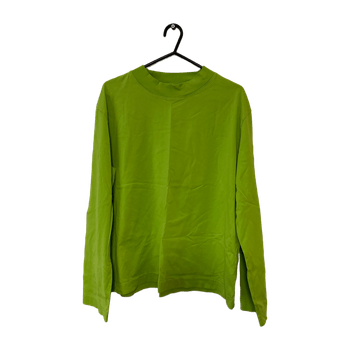 Bright green long-sleeved t-shirt
