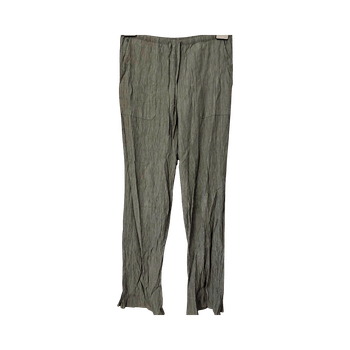 Khaki textured trousers