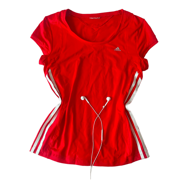 Red Adidas sports t-shirt