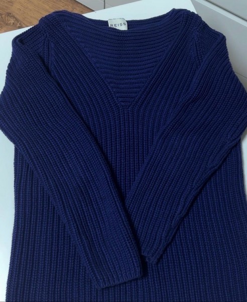 REISS Liberty chunky knit cotton sweater size XS