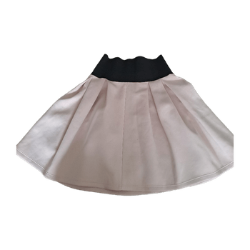 Beige hame mustalla vyötäröllä