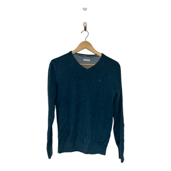 Blue v-neck sweater