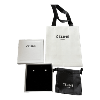 Celine sidabro spalvos auskarai (stud tipo)
