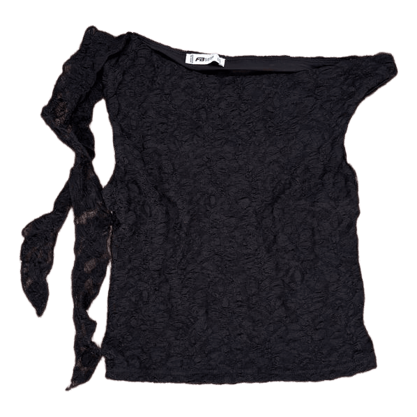 FB Sister black lace top