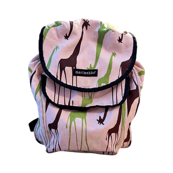 Marimekko vaaleanpunainen reppu