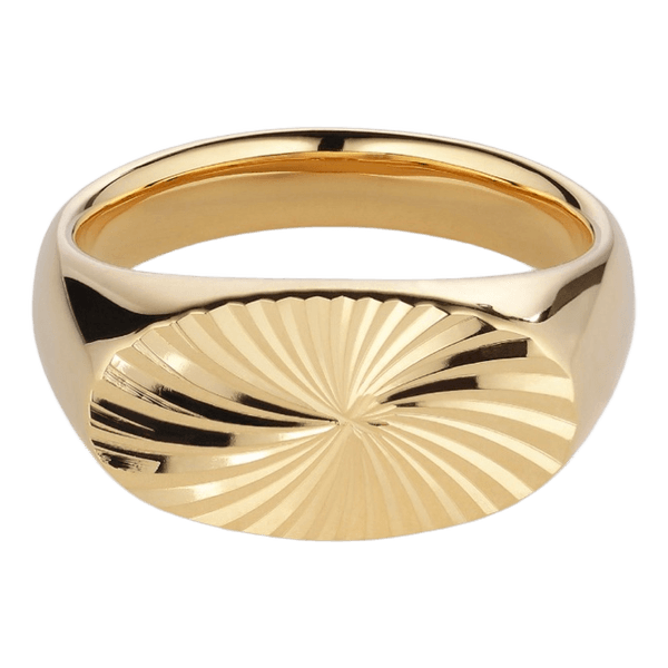 Guldfarvet ring
