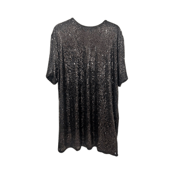Musta paljetti mekko 