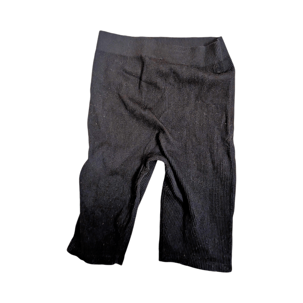 Zara black ribbed shorts
