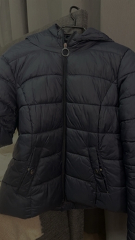 Navy puffer jacket