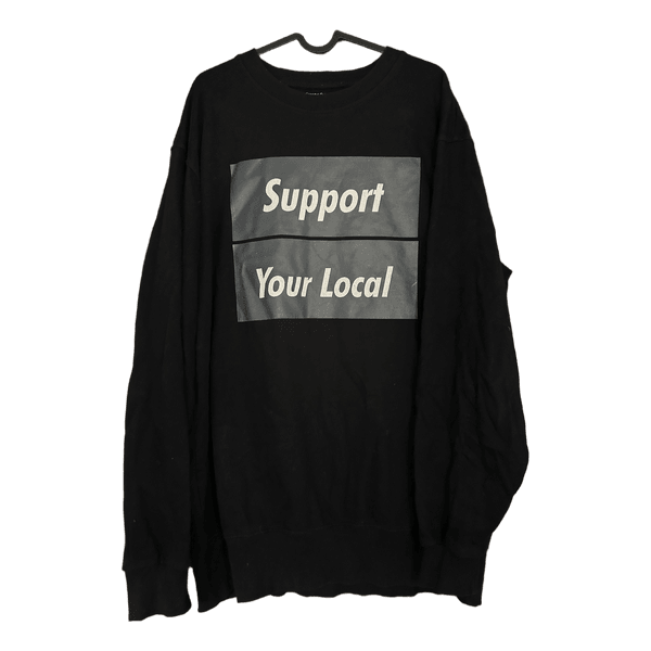 Black graphic sweatshirt