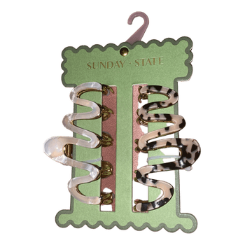 Sunday State hair clips