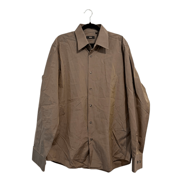 Khaki long-sleeved shirt