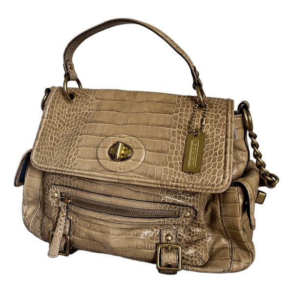 Coach 2009 Sydney Satchel Croc Embossed