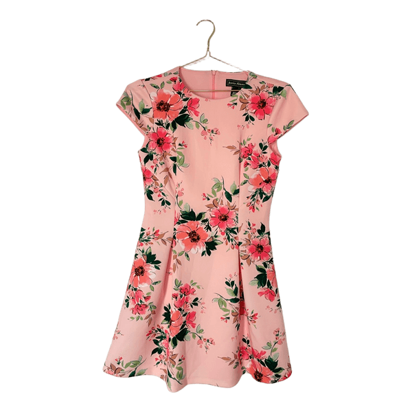 Pink floral dress