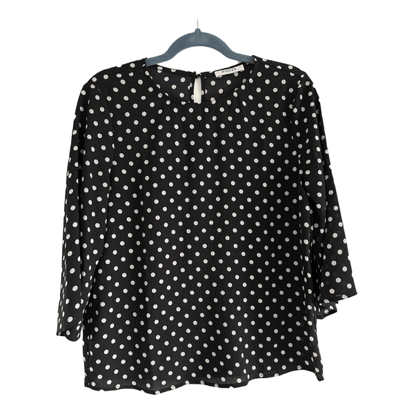 Pieces bluse/ trøje/ top str. s med prikker