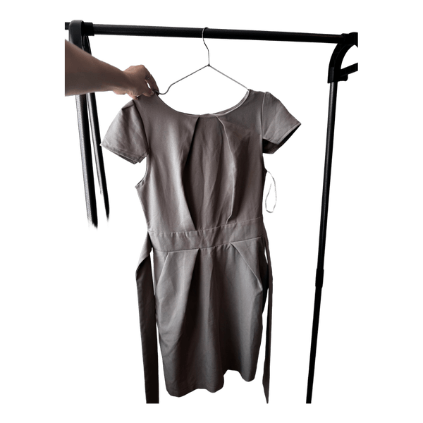 Beige mini dress