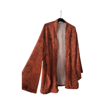 Oranssi kuviollinen kimono