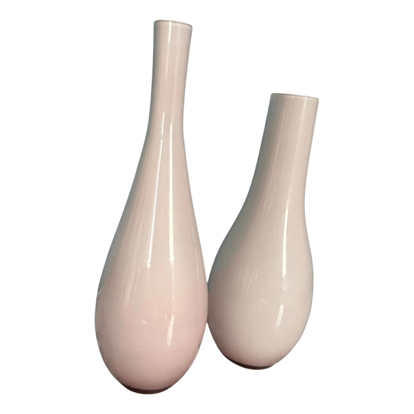Pink ceramic vases set