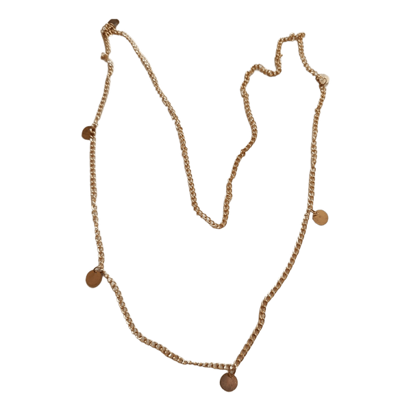 Gold colored coin necklace