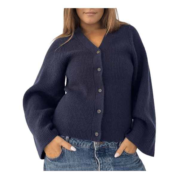 Blå cardigan