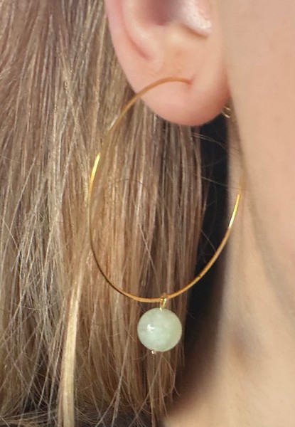 Gold hoop earrings