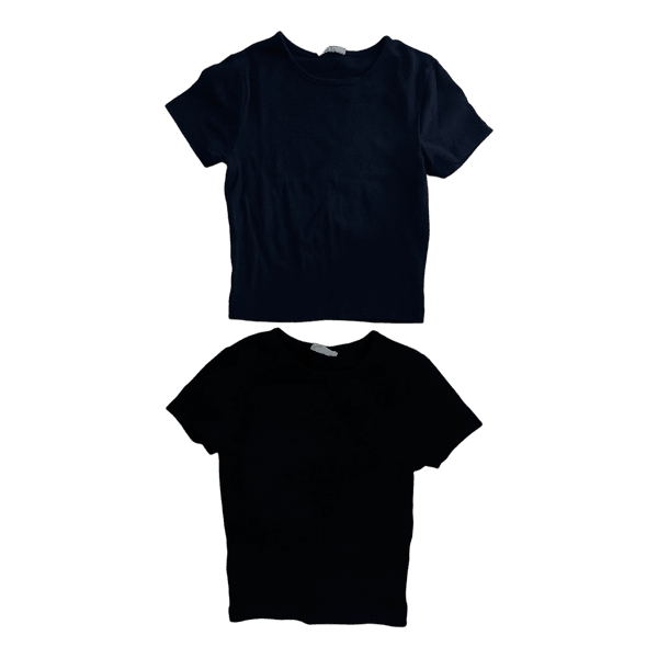 To kortærmede t-shirts