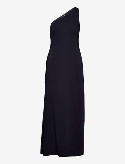 One shoulder ankle length dress