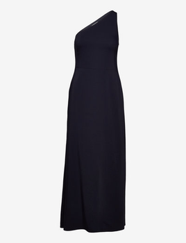 One shoulder ankle length dress