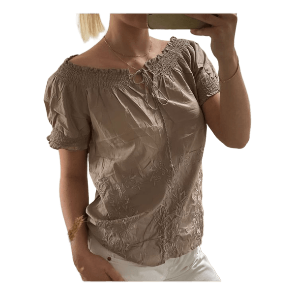 Beige sommerbluse
