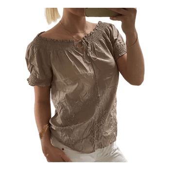 Beige sommerbluse