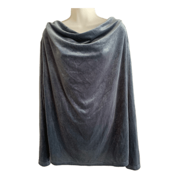 Gray velvet top