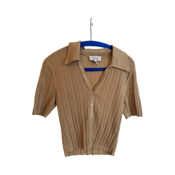 Beige ribbineulepusero