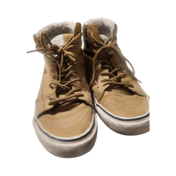 Ruskea nahkainen tennarit