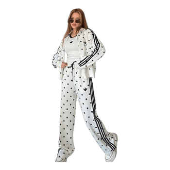 Adidas polkadot tracksuit set