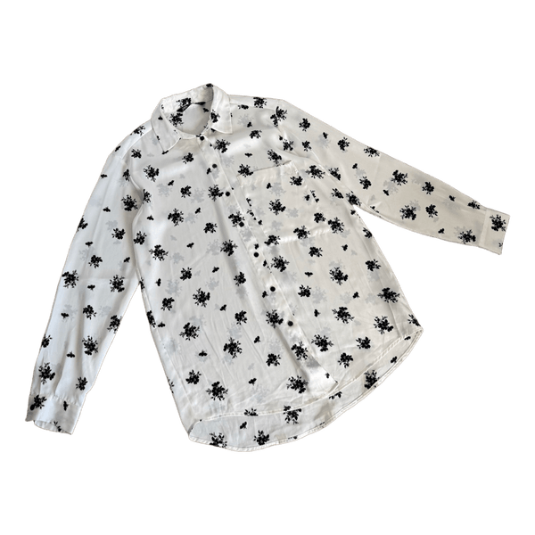 Zara floral button shirt