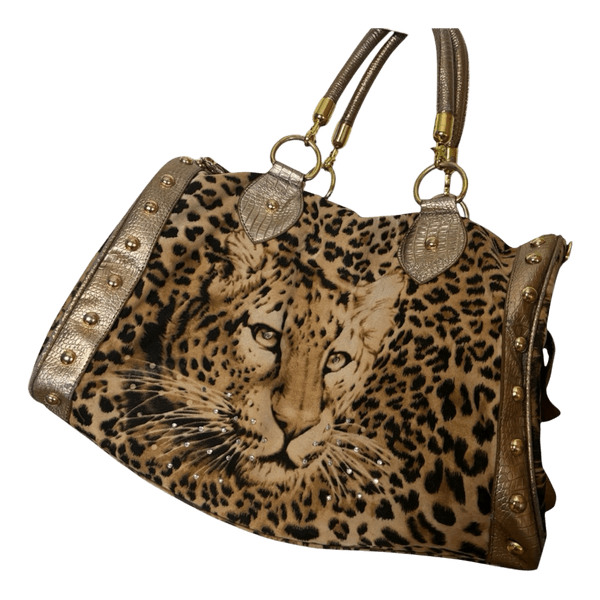 Leopard print handbag